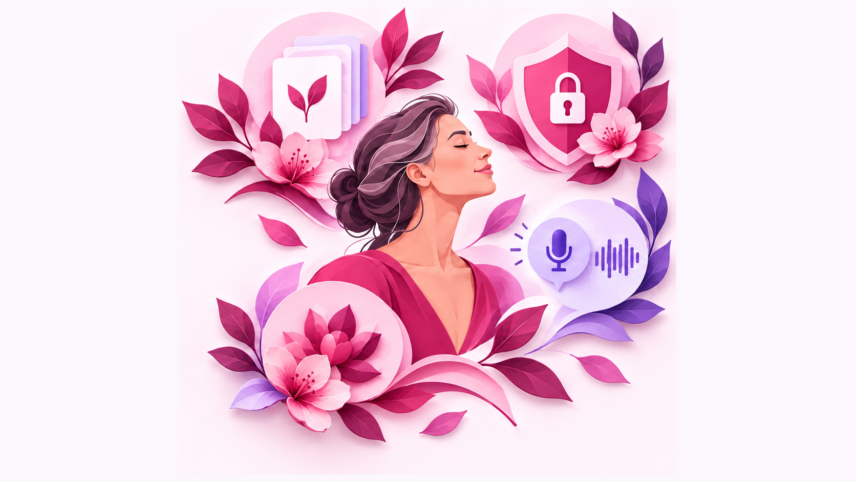 Interface symbolique illustrant la transparence, les sources et la protection des données